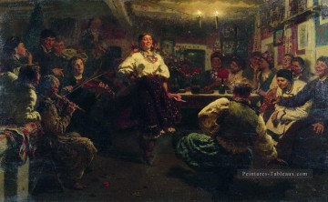 soirée soirée 1881 Ilya Repin Peinture à l'huile
